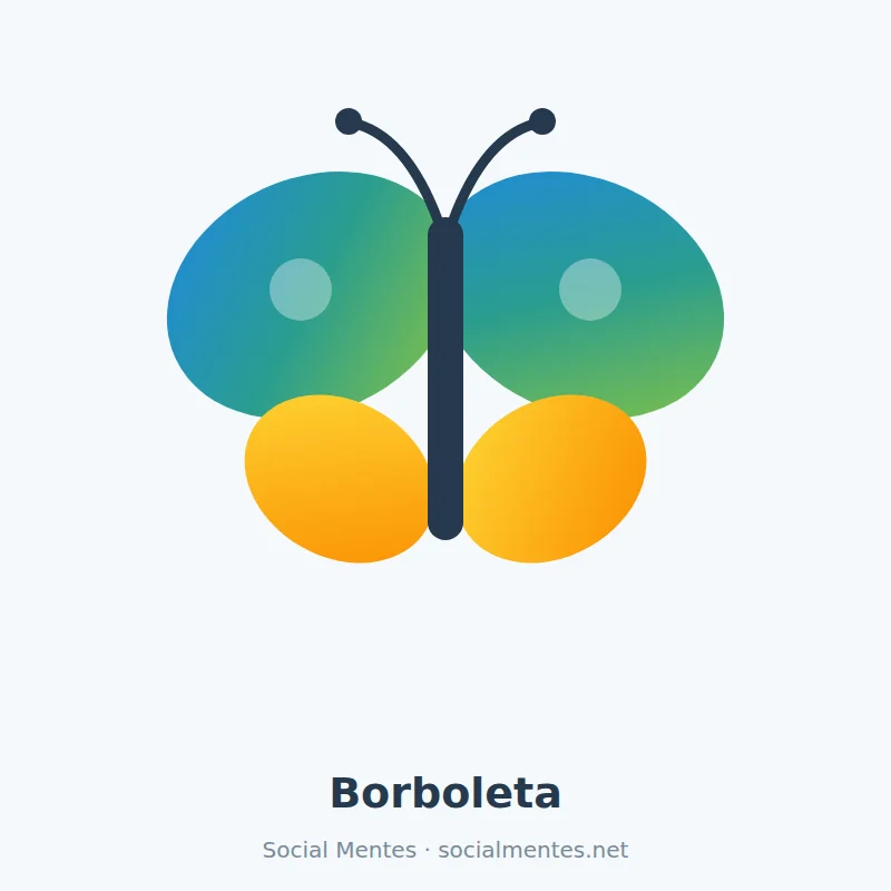 Borboleta colorida, símbolo de transformação usado na conscientização do autismo